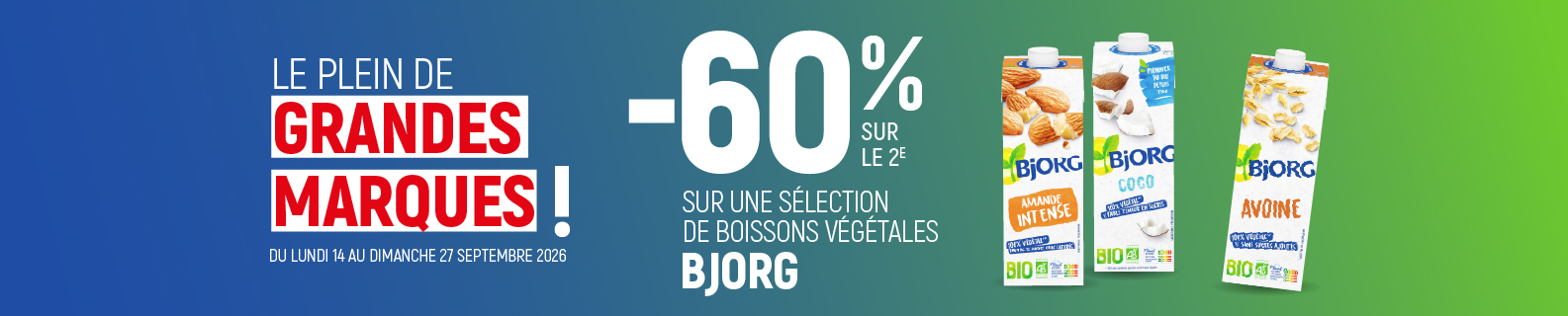 Avec Bjorg, variez les plaisirs végétaux !