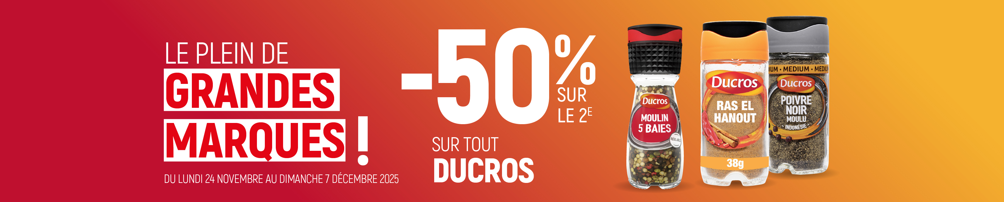 Avec Ducros plus de saveurs, moins de dépenses !
