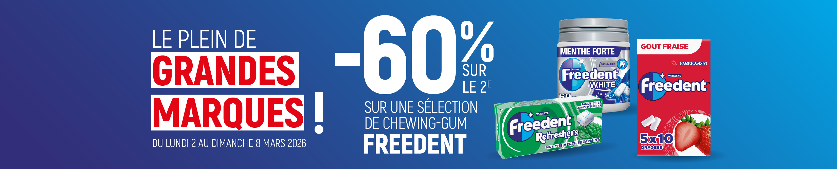 Freedent : un geste qui ne coûte pas cher à mâcher !