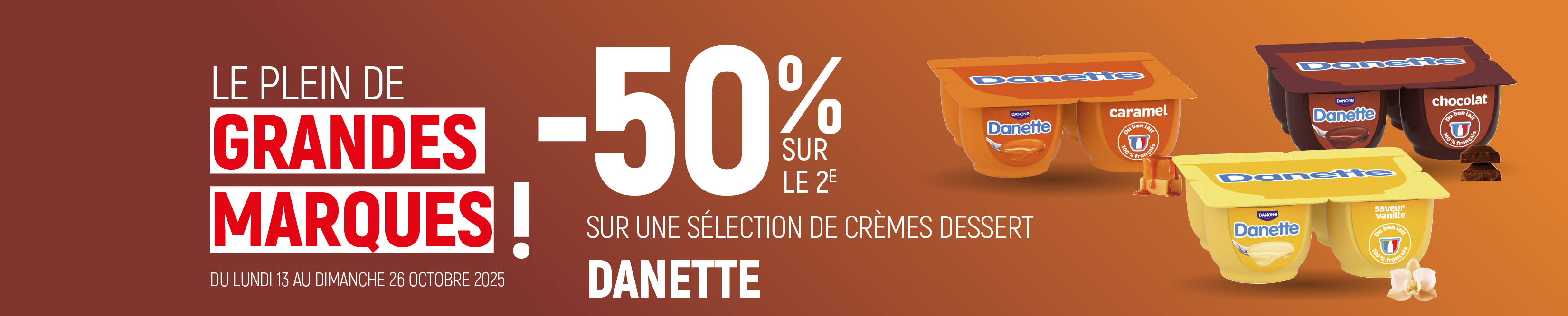 Le plaisir se partage : -50% sur le 2ème lot de Danette