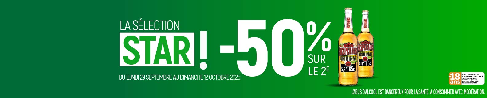 Desperados en fête : -50% sur la 2e !