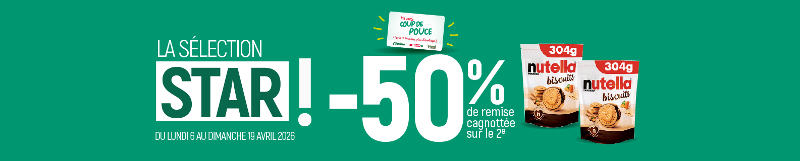 Nutella Biscuits : croquez le plaisir… et faites fondre les prix !