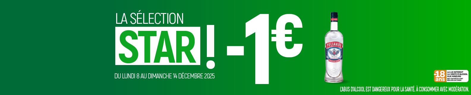 Faites la fête à prix mini : -1 € sur la Vodka Poliakov !