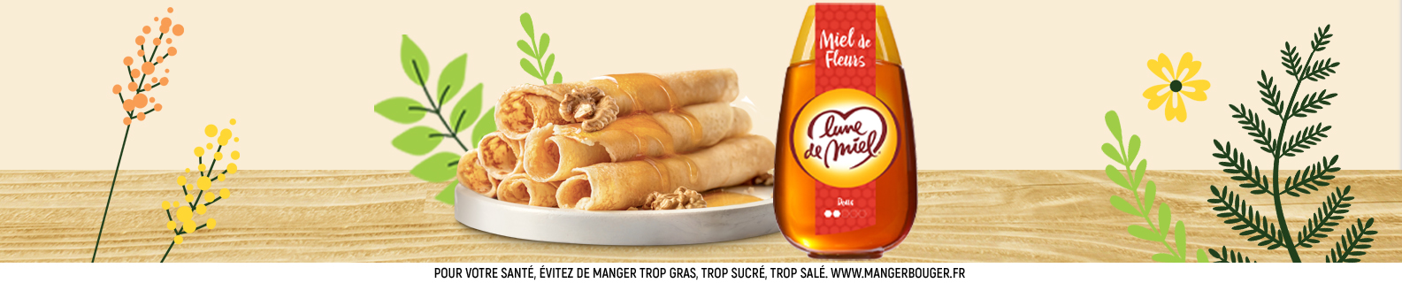 Miel de fleurs liquide Lune de Miel