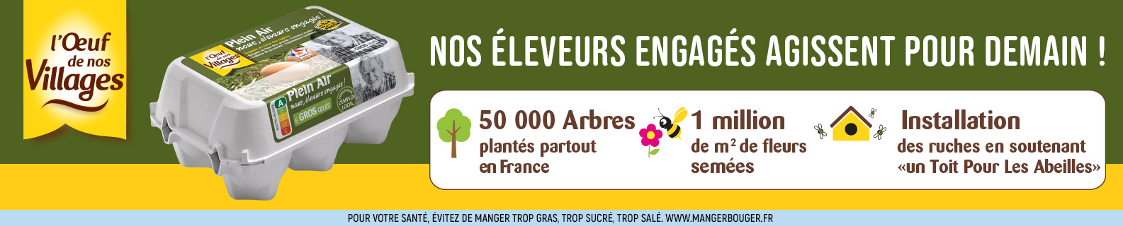 L'Oeuf de nos Villages 6 oeufs plein air