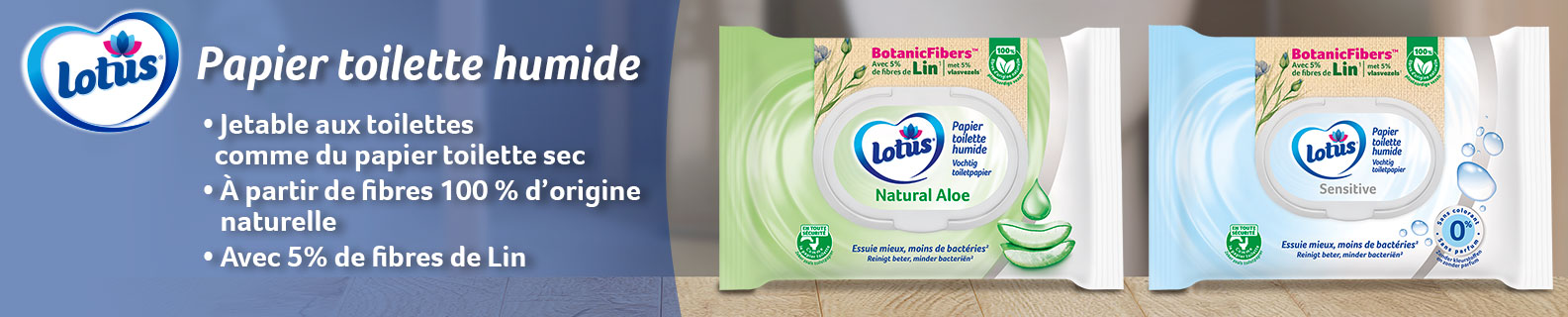Lotus papier toilette humide