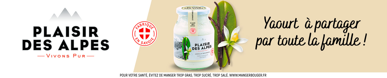Yaourt à partager Plaisir des Alpes