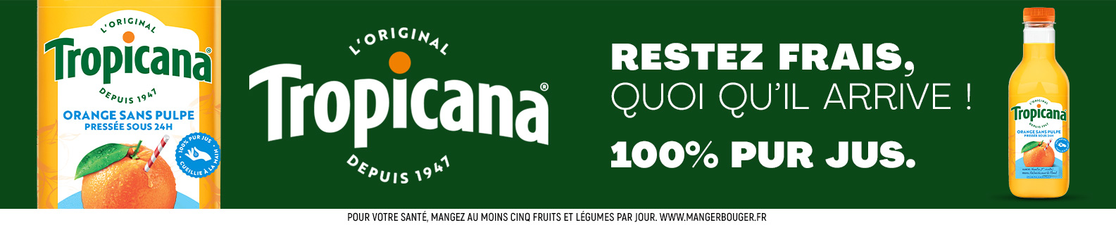 Orange Sans Pulpe Tropicana