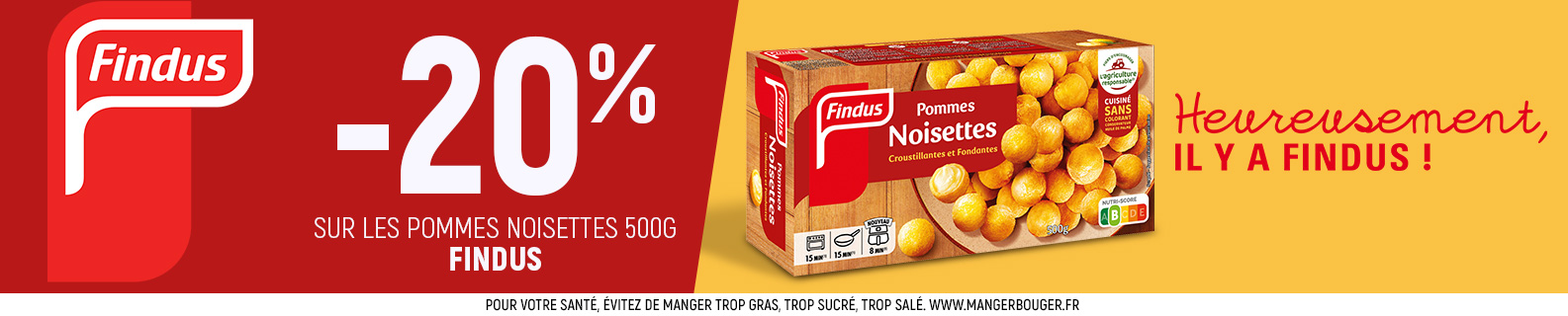 Pommes noisettes Findus