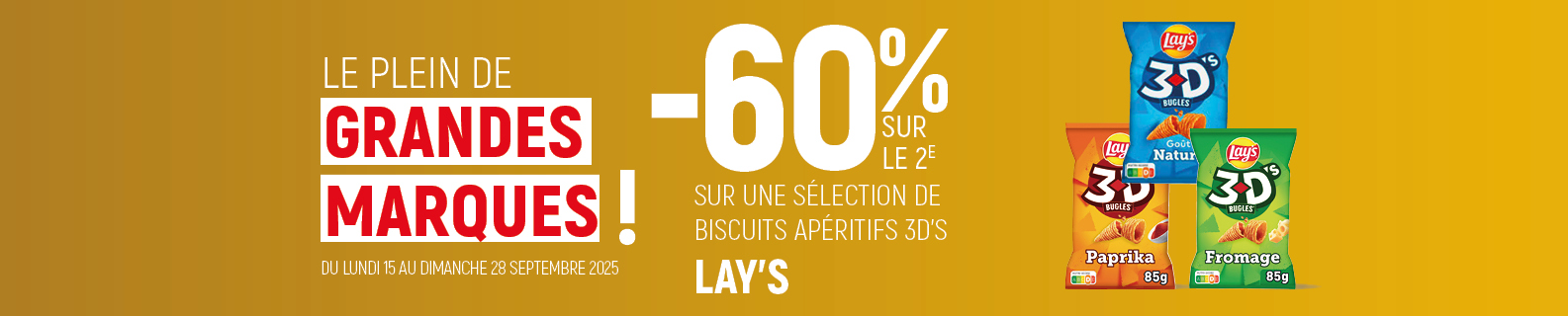 Les Biscuits Apéritifs 3D en Promo : Craquez pour votre gamme préférée !