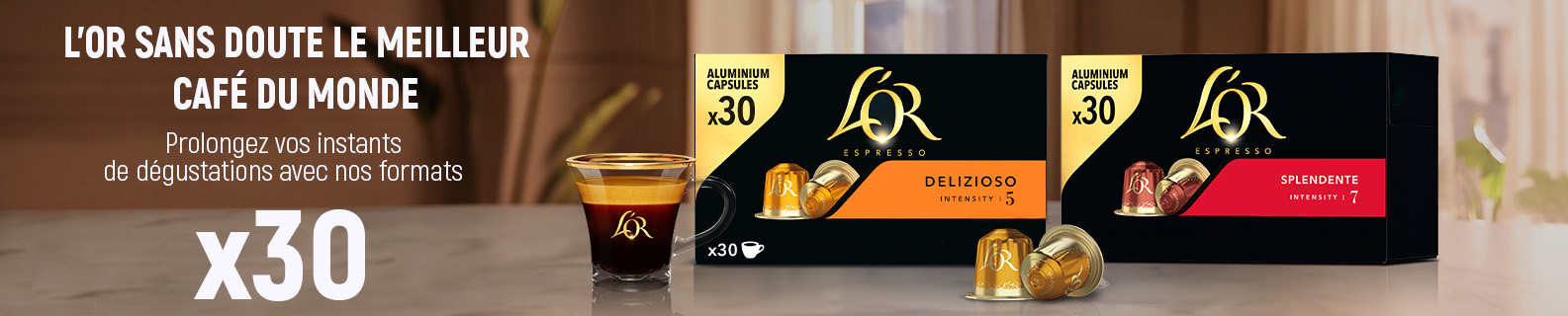Capsules espresso L'or
