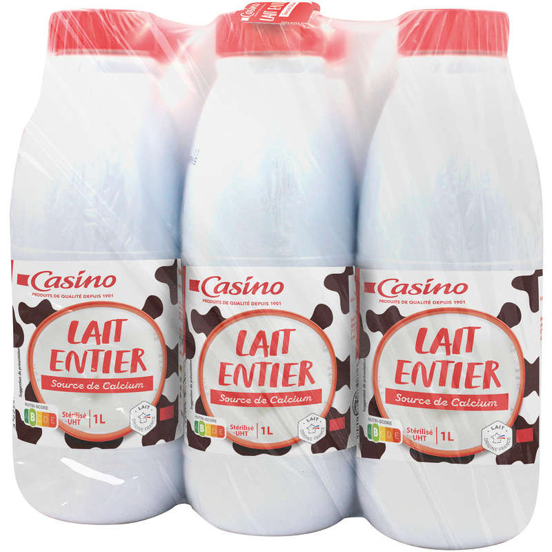 Lait entier 6x1l