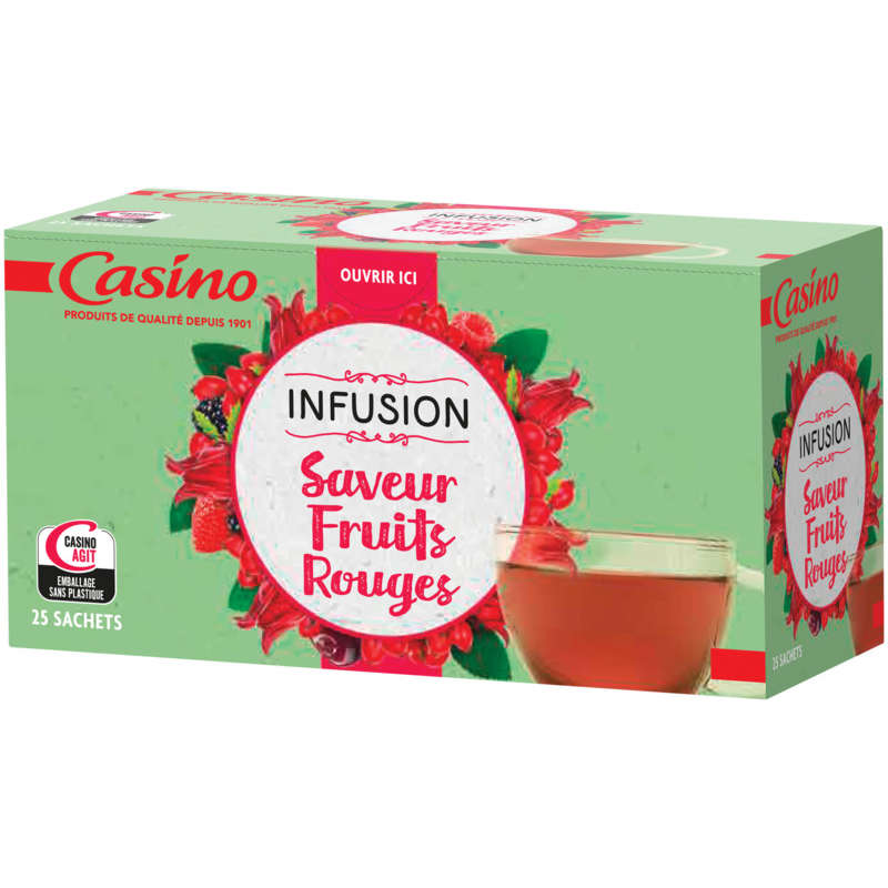 Infusion - Fruits rouges - 25 sachets 37,5g