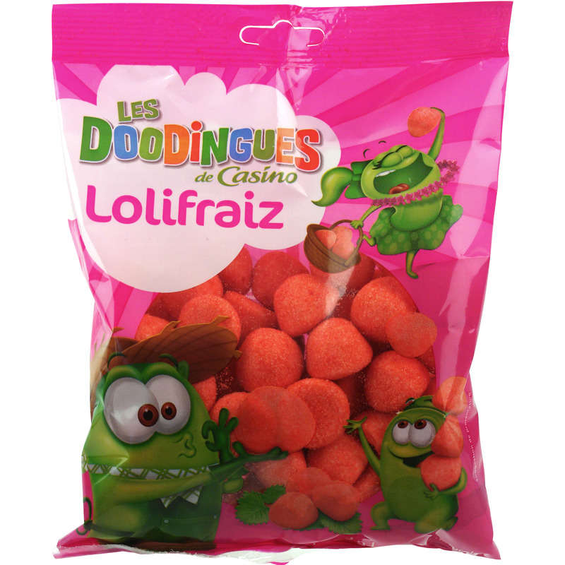 Bonbons à la fraise LoliFraiz Doodingues 250g - Kibo