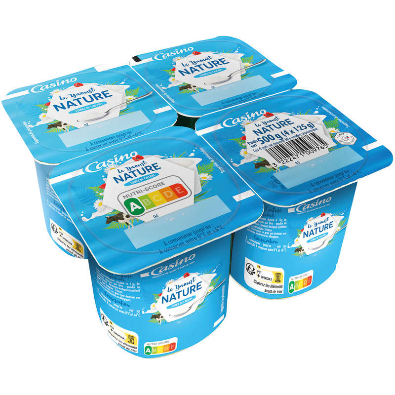 Acheter Le Nature - Yaourt nature - 4 pots - SPAR Aurillac