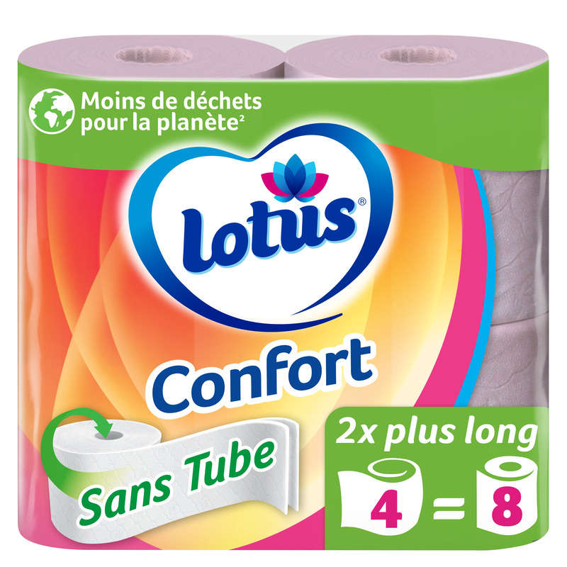 Acheter Confort - Papier toilette sans tube - 4 rouleaux = 8 - Le Petit  Casino Du Clos Des Vignes