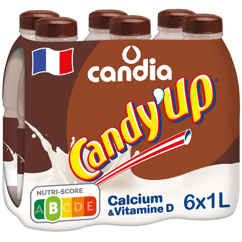 Livraison à domicile Candy-Up Lait chocolat UHT, 6x20cl