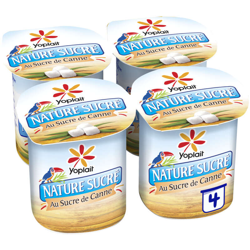 Yaourt nature sucré 4x125g