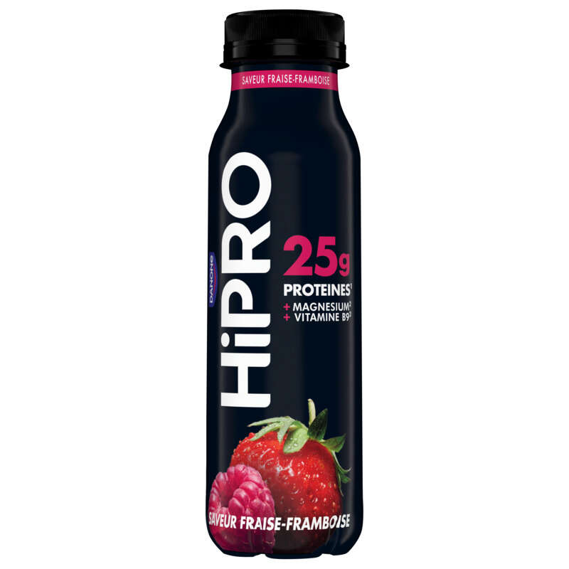 Acheter Hipro Yaourt à boire Fraise framboise protéiné 0%mg 1 bouteille -  Le Petit Casino Du Général Leclerc