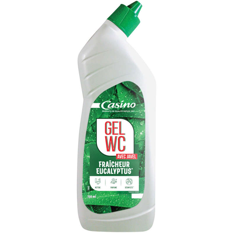 Gel WC - Avec javel - Fraîcheur eucalyptus 750ml