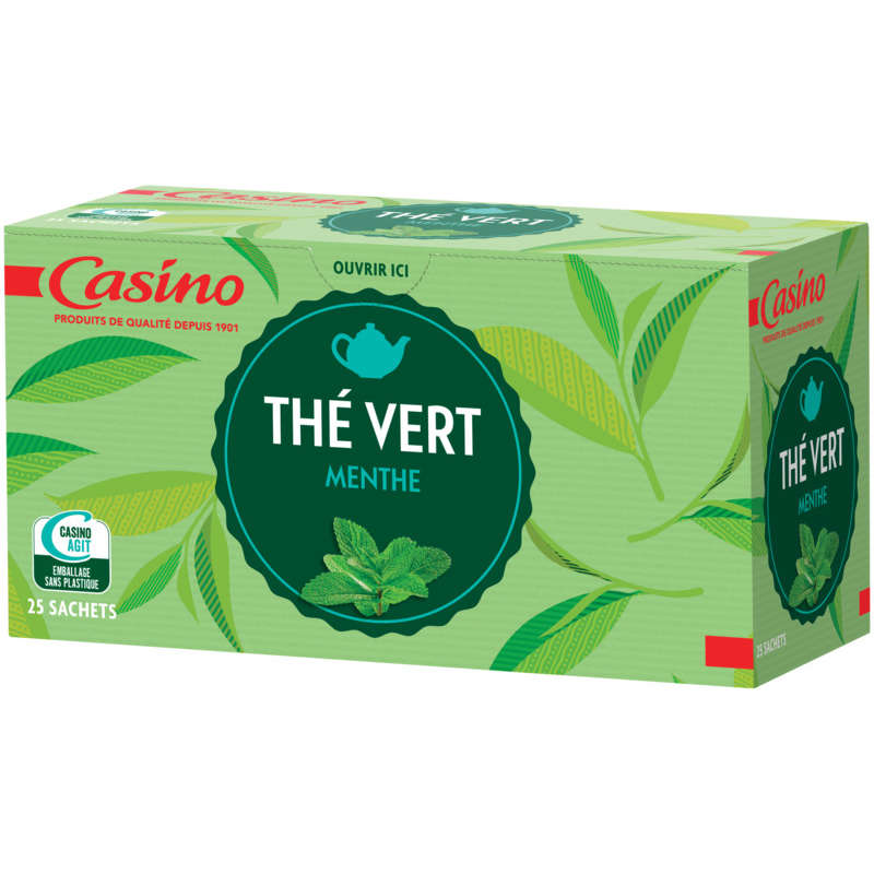 Thé vert - Menthe - 25 sachets 40g