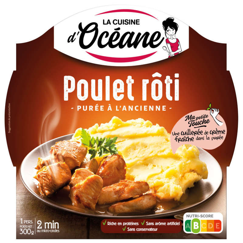 Poulet rôti avec purée à l'ancienne - 300 g - Cdiscount Au quotidien