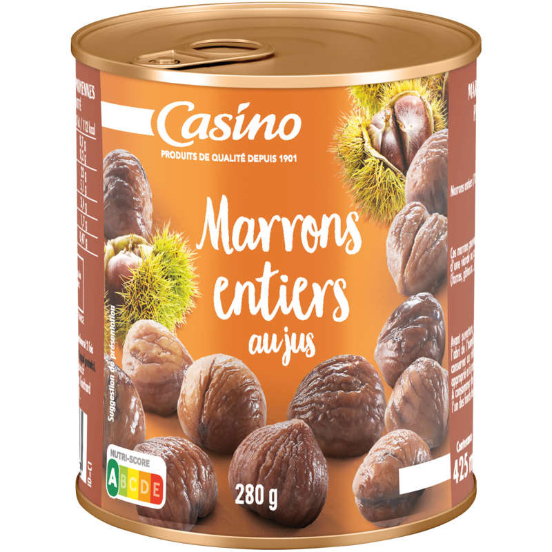 Boîte de 250 g de marrons glacés entiers nus (Retrait uniquement en  magasin, pas d'expédition)