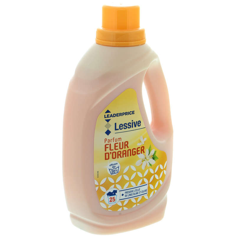 Lessive liquide - Parfum fleur d'oranger - 25 lavages 1,25l