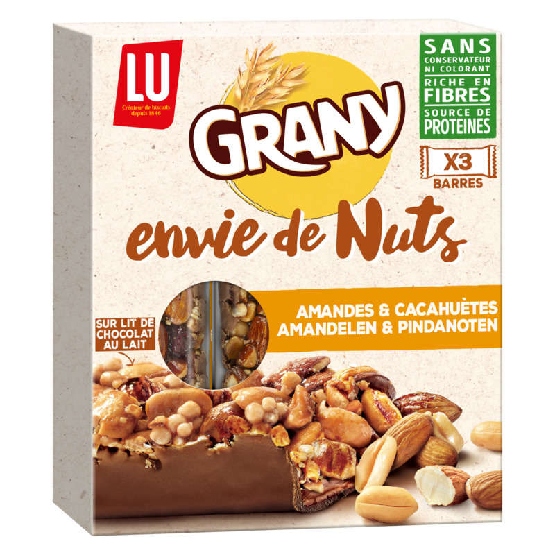 Barre protéinée Matt Nuts Cacahuète/Chocolat/Amande 39g