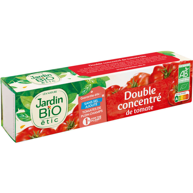 Double concentré de tomates BIO, U (140 g)  La Belle Vie : Courses en  Ligne - Livraison à Domicile