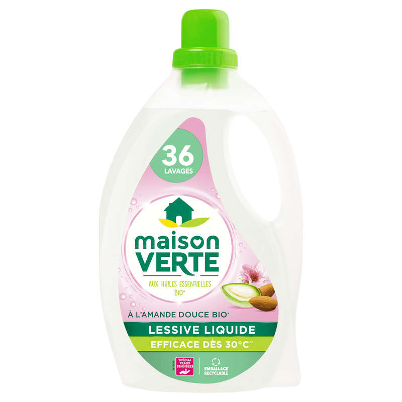 Acheter Lessive liquide - A l'amande douce bio - SPAR Supermarché Saint Cyr  l'école