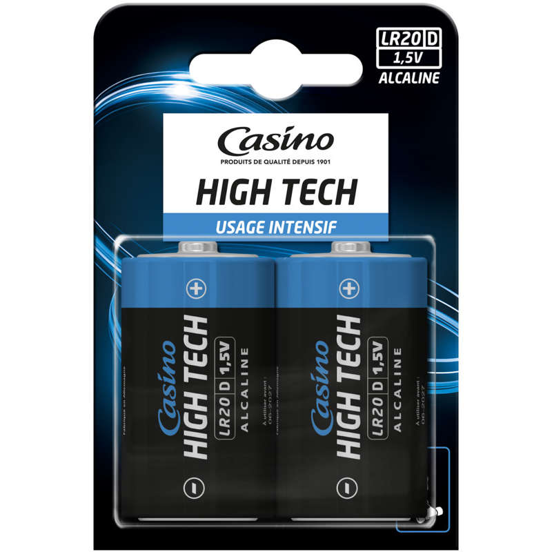 Piles LR20 high tech Casino - x2