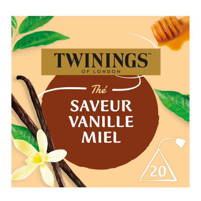 Acheter Thé - Saveur vanille miel - 20 sachets - SPAR Roquebrune sur Argens  La Bouverie