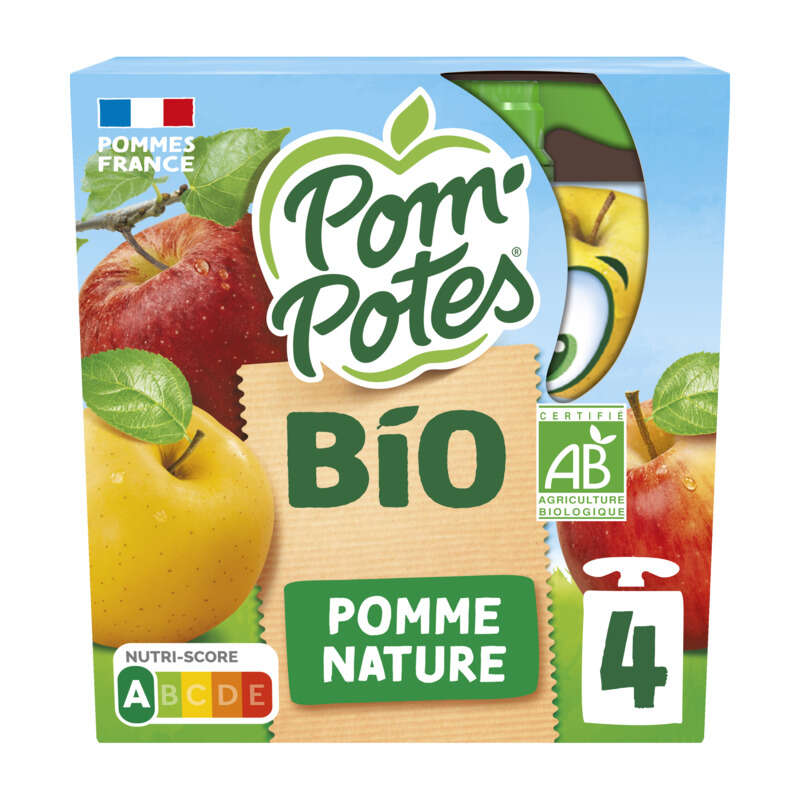 Compotes de fruits en gourdes Materne