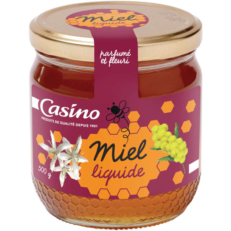 Miel liquide toutes fleurs Parfumé & Fruité - Casino - 500 g