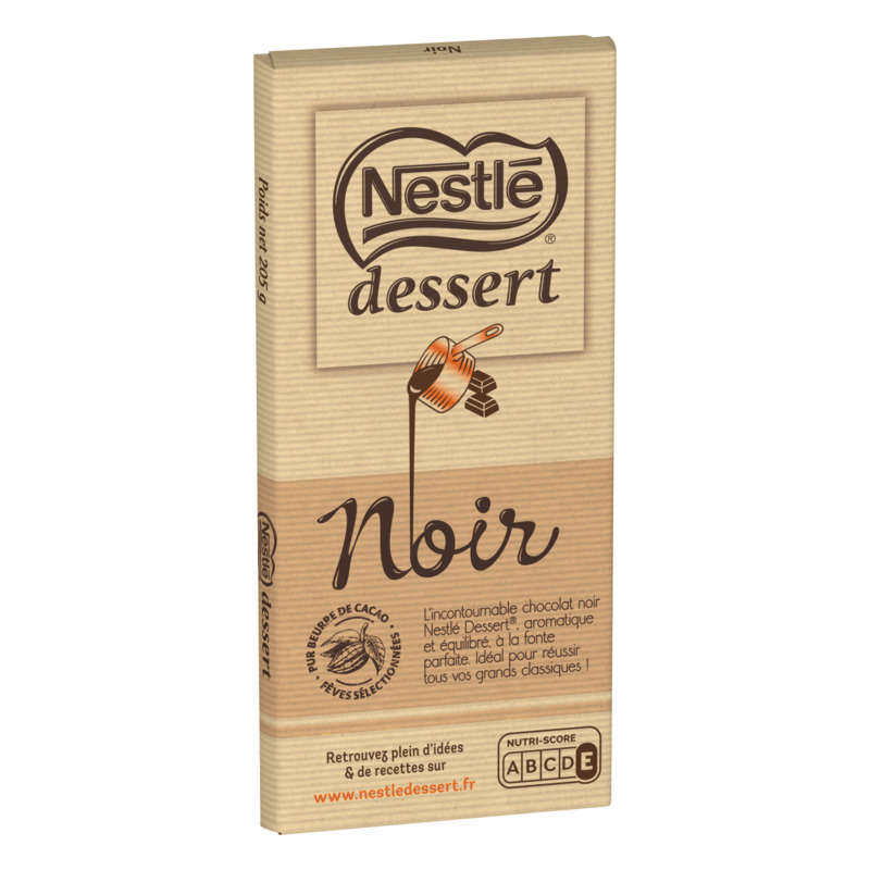 CHOCOLAT NOIR DESSERT PATISSIER - TABLETTE D'OR- 2X200GR - Drive Z