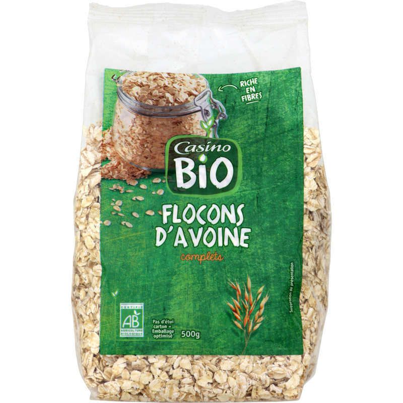 Flocons d'avoine - Complets - Biologique 500g