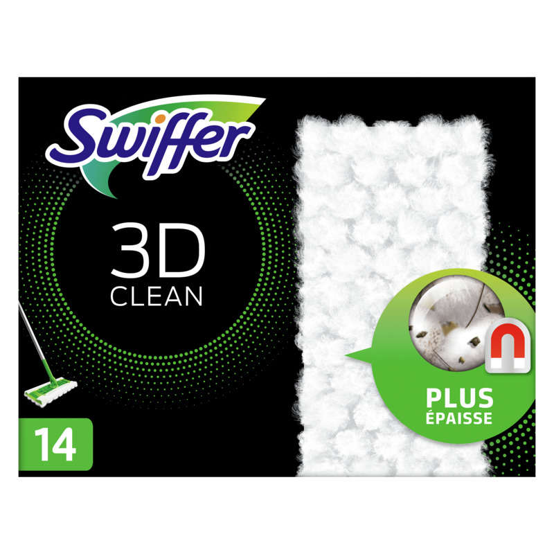 Acheter Balai attrape-poussière - Nettoyage 3D - Recharges lingettes x14 -  SPAR Uzes