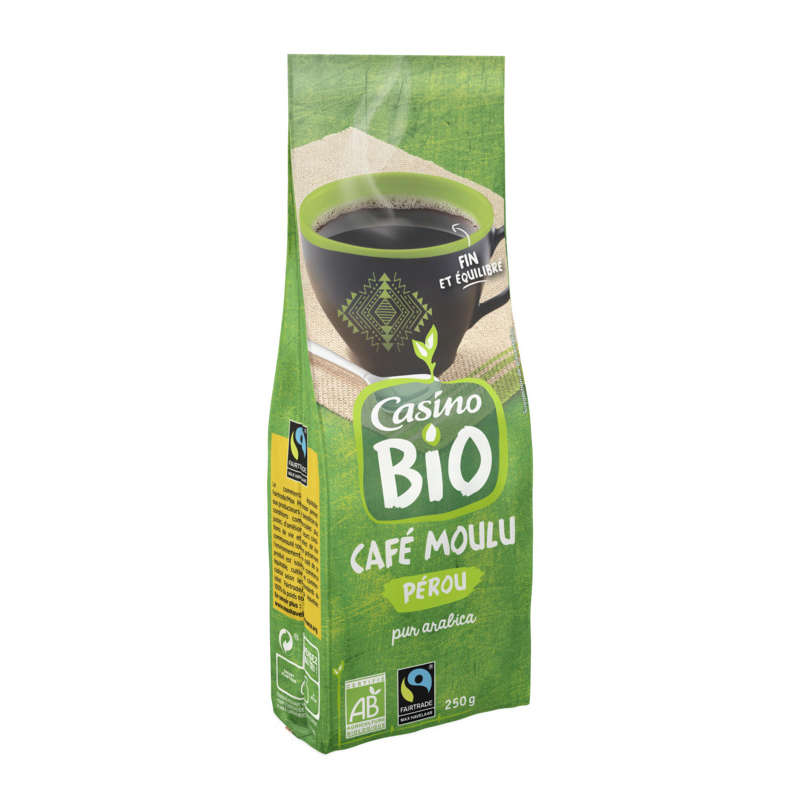 Cafe moulu - Origine Pérou - Biologique 250g